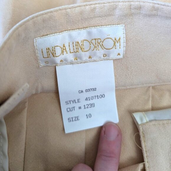 🍁V. Linda Lundstrom Pleated Ultra Suede Skirt - Picture 11 of 12